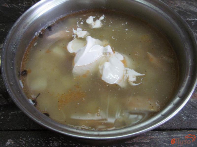 Фото приготовление рецепта: Сливочный суп с лососем шаг №8