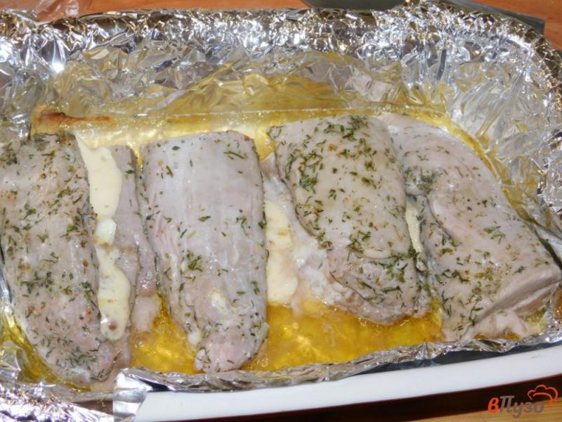 Фото приготовление рецепта: Свиная вырезка, запеченная в духовке шаг №5