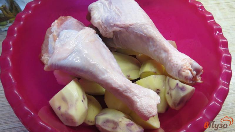 Фото приготовление рецепта: Голень индейки запеченная в рукаве с картофелем шаг №1