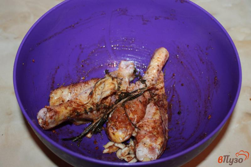 Фото приготовление рецепта: Куриные ножки в соусе терияки запеченные в рукаве шаг №3
