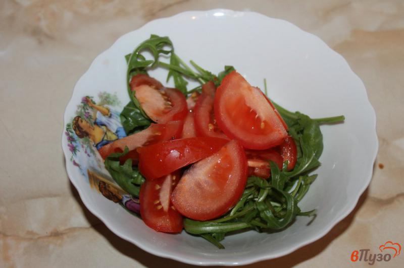 Фото приготовление рецепта: Салат из рукколы и брынзы шаг №2