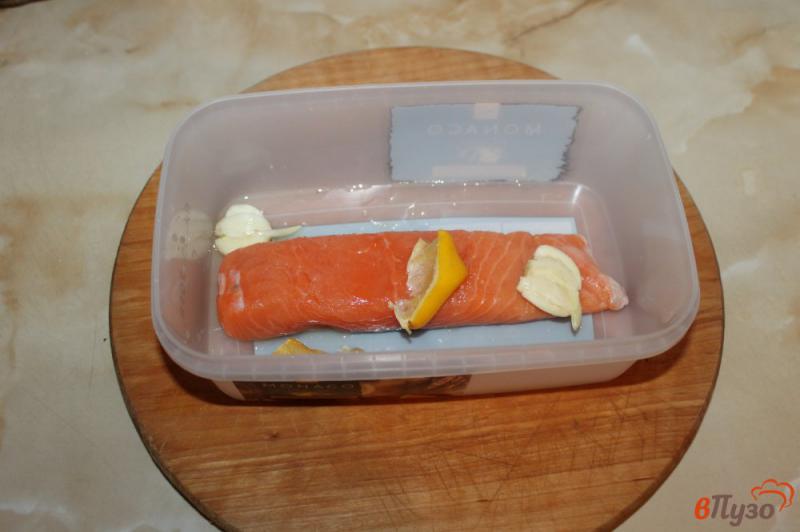 Фото приготовление рецепта: Лосось запеченный в соусе терияки шаг №2