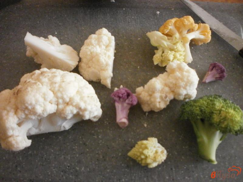 Фото приготовление рецепта: Цветной салат из цветной капусты и тунца шаг №2