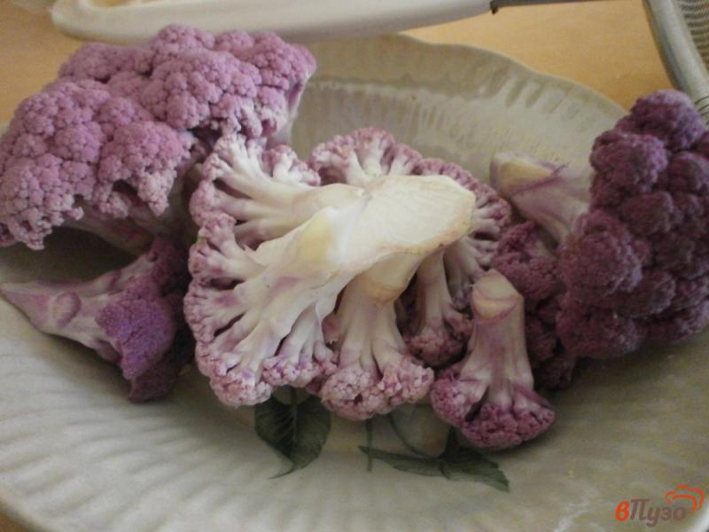 Фото приготовление рецепта: Цветной салат из цветной капусты и тунца шаг №6