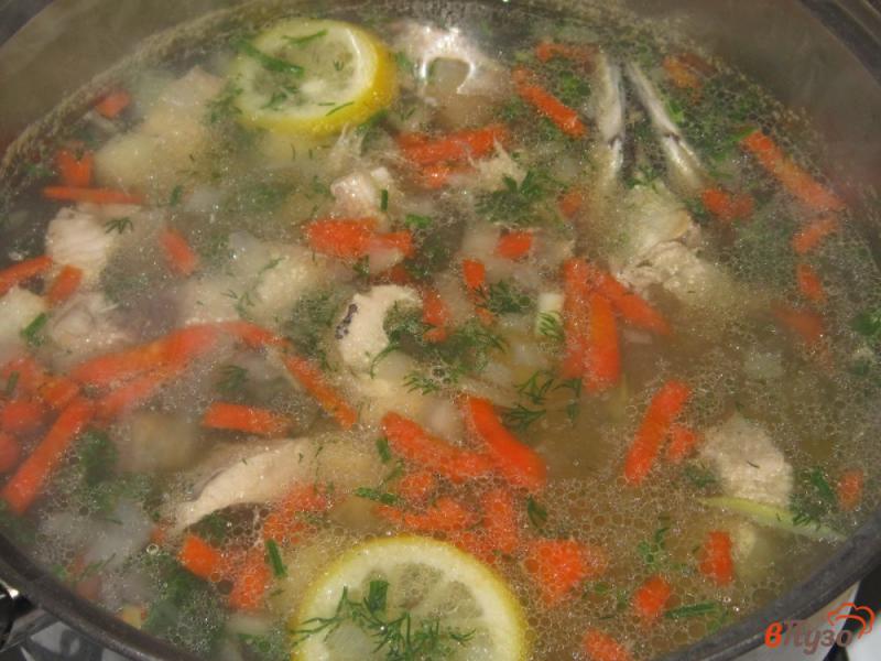 Фото приготовление рецепта: Легкий суп из скумбрии шаг №5