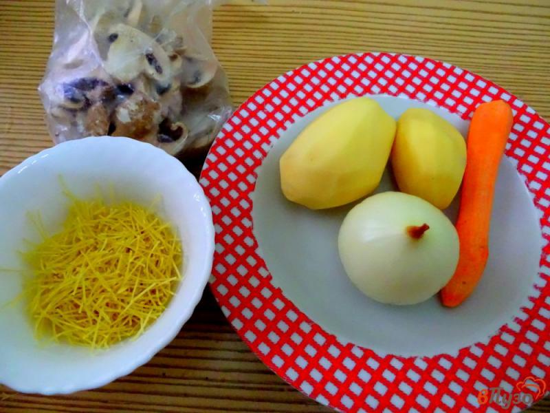 Фото приготовление рецепта: Суп с грибами и вермишелью шаг №1