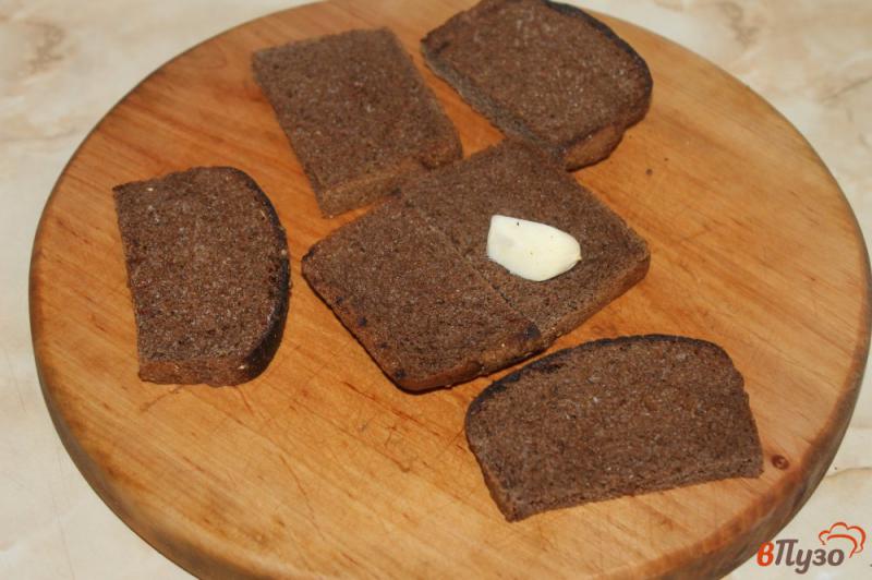 Фото приготовление рецепта: Закуска из бородинского хлеба с чесноком и сыром к первым блюдам шаг №3