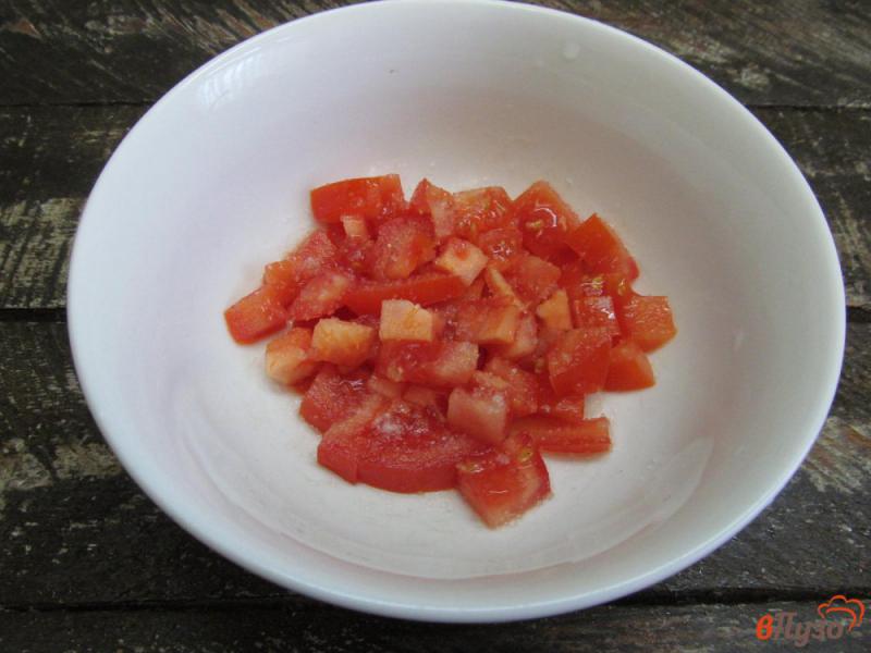 Фото приготовление рецепта: Салат из помидора с сыром шаг №1