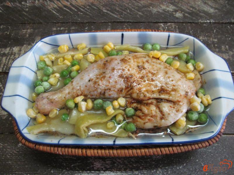 Фото приготовление рецепта: Запеченная курица в гречке шаг №5
