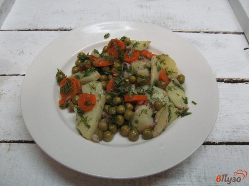 Фото приготовление рецепта: Овощной салат или гарнир к рыбе шаг №5