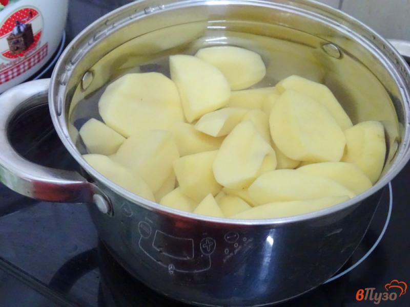 Фото приготовление рецепта: Суп пюре с картофелем и кабачками шаг №3