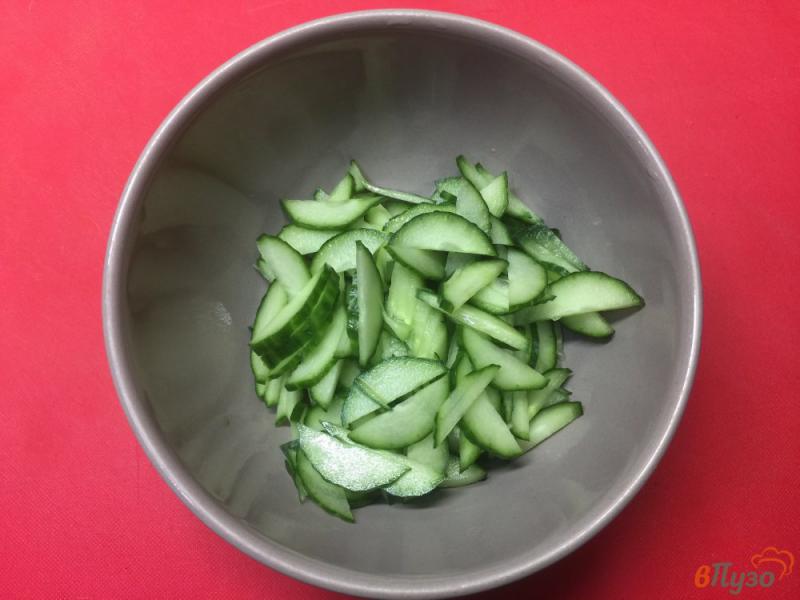 Фото приготовление рецепта: Салат из овощей с морской капустой шаг №1