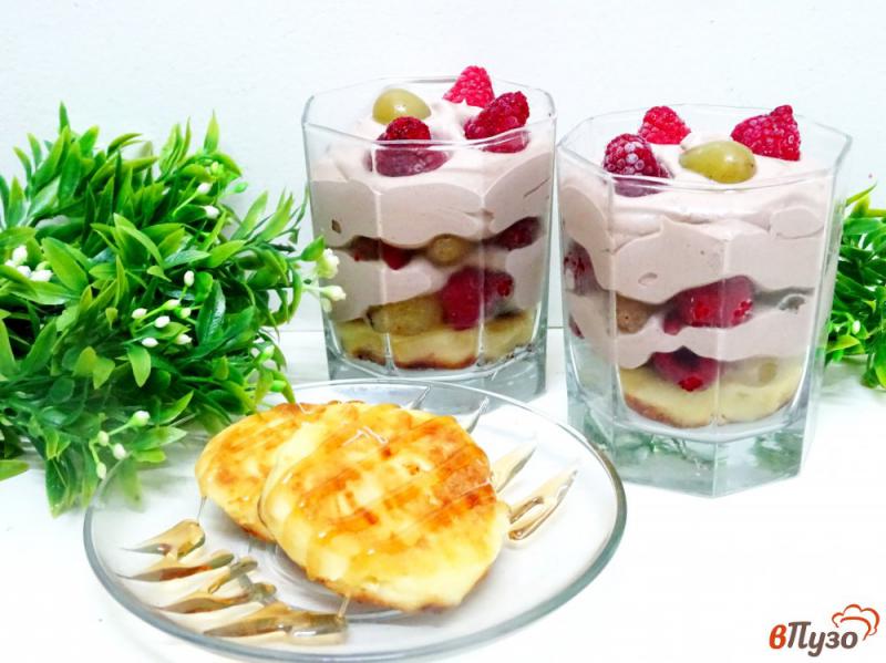 Фото приготовление рецепта: Сырники нежные и десерт шаг №16