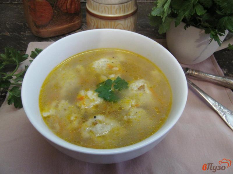 Фото приготовление рецепта: Суп с ленивыми пельменями шаг №8