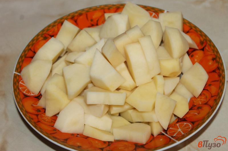 Фото приготовление рецепта: Картофельное пюре со шпиком и морковью по - деревенски шаг №1