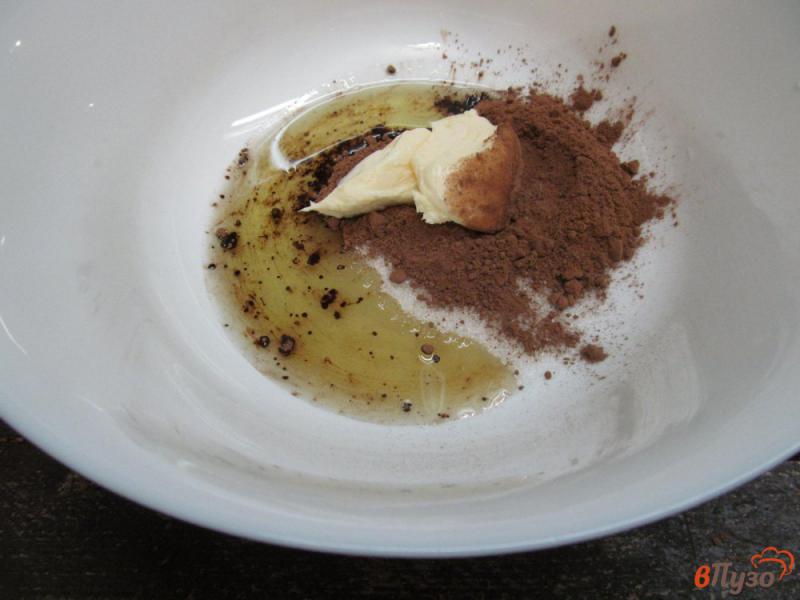 Фото приготовление рецепта: Шоколадно - творожный пирог шаг №1
