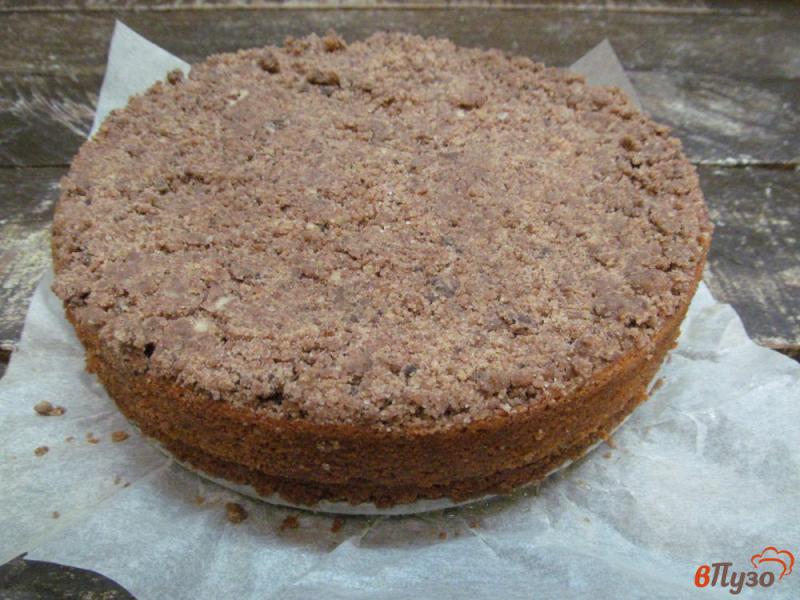 Фото приготовление рецепта: Шоколадно - творожный пирог шаг №9