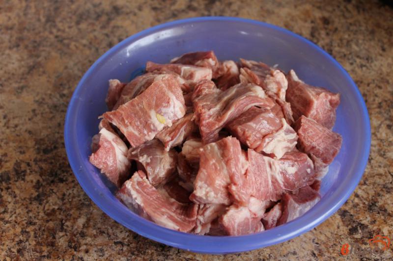 Фото приготовление рецепта: Шашлык из свинины маринованный в горчице шаг №2