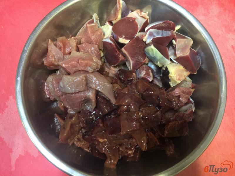 Фото приготовление рецепта: Паштет из мяса и куриной печени шаг №1