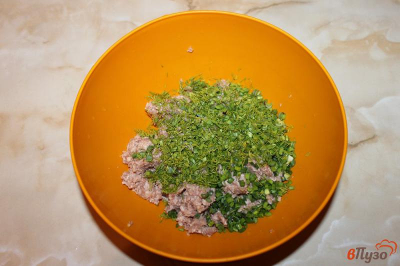 Фото приготовление рецепта: Котлеты из куриного мяса с зеленым луком и сыром шаг №2