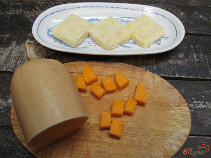 Фото приготовление рецепта: Тосты из пшена с начинкой из творога и тыквы шаг №6