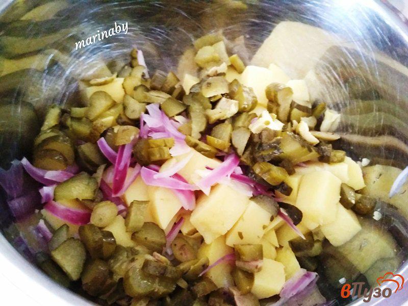 Фото приготовление рецепта: Картофельный салат шаг №5