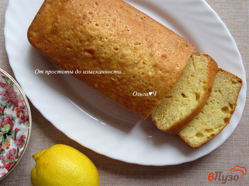 Фото приготовление рецепта: Лимонный кекс шаг №7