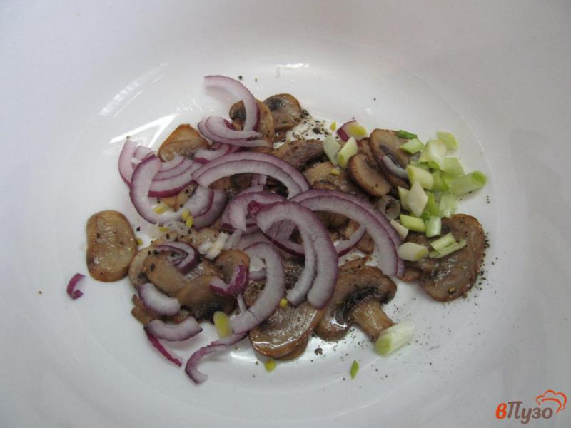 Фото приготовление рецепта: Овощной салат с тыквой и шампиньоном шаг №3