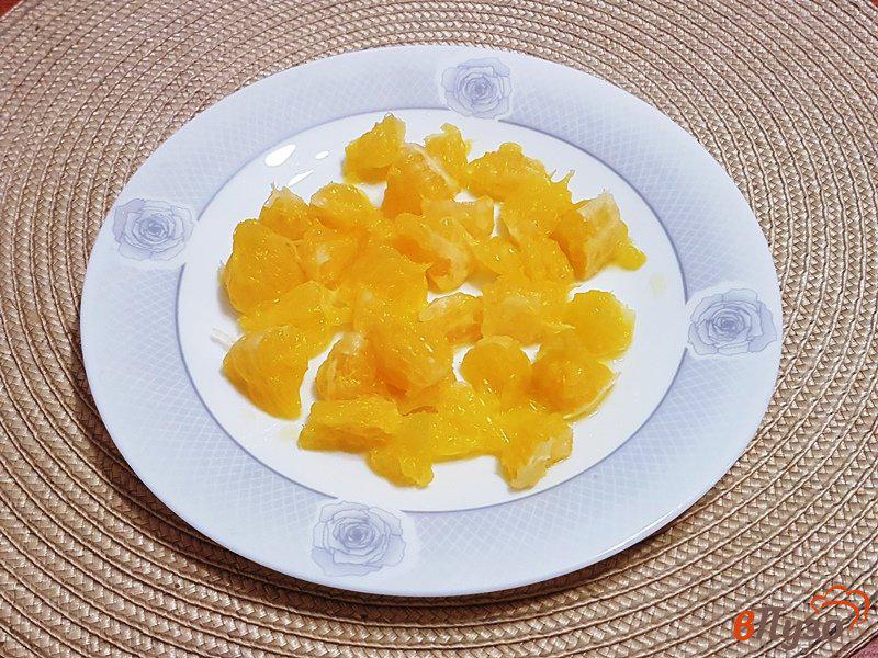 Фото приготовление рецепта: Апельсиновый торт-мороженое шаг №4