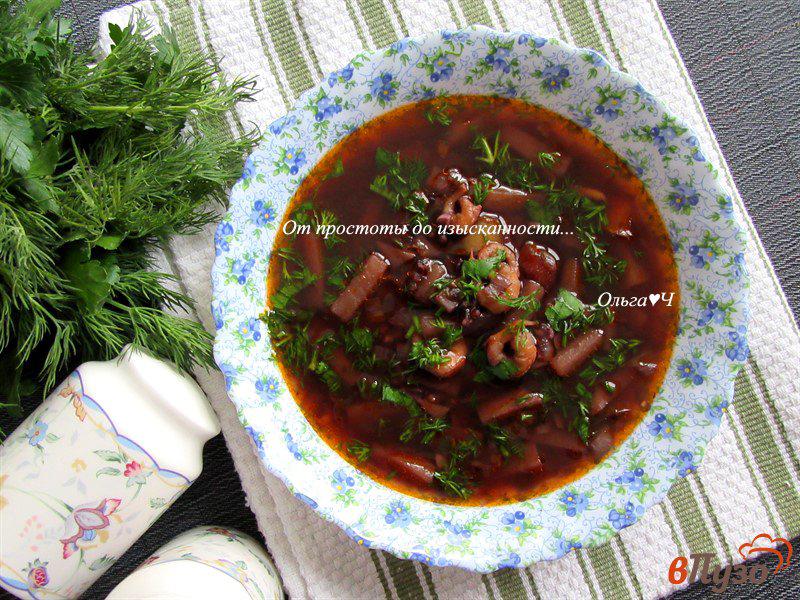 Фото приготовление рецепта: Суп с креветками и рисом «Южная ночь» шаг №8