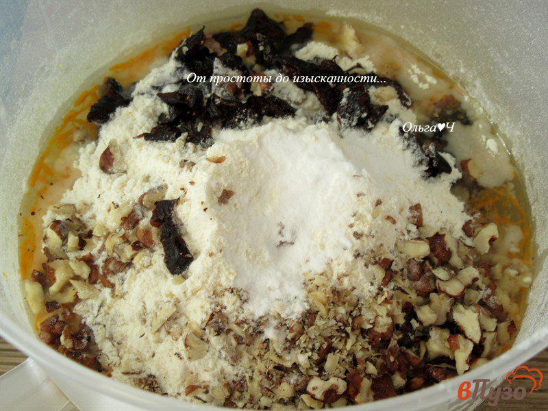 Фото приготовление рецепта: Апельсиновая коврижка с черносливом и грецкими орехами шаг №2