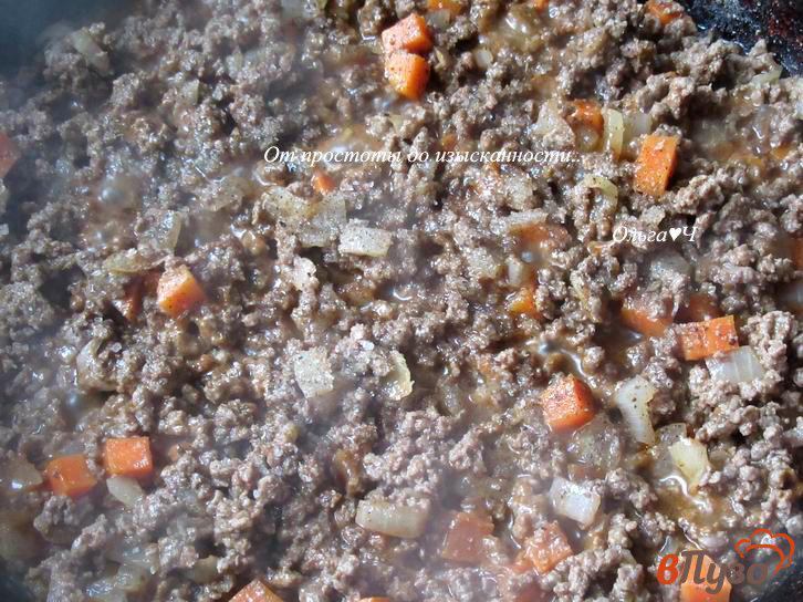 Фото приготовление рецепта: Мясная лазанья с адыгейской солью шаг №4