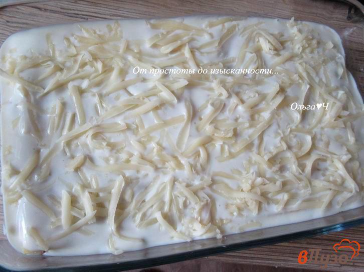 Фото приготовление рецепта: Мясная лазанья с адыгейской солью шаг №11
