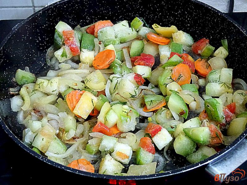 Фото приготовление рецепта: Замороженные овощи на гарнир шаг №5
