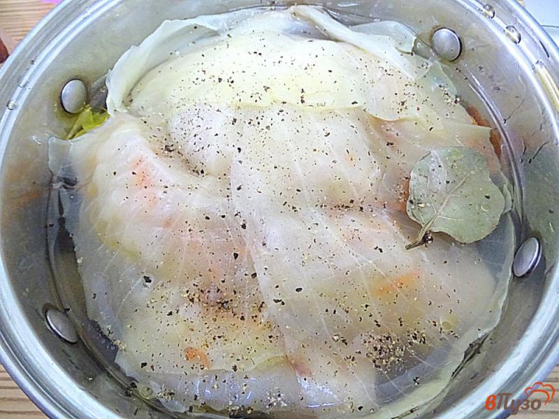 Фото приготовление рецепта: Голубцы со свининой из замороженной капустой шаг №12