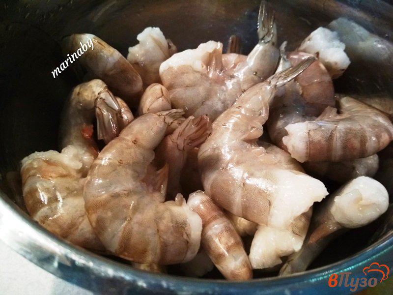 Фото приготовление рецепта: Креветки маринованные фламбе шаг №1