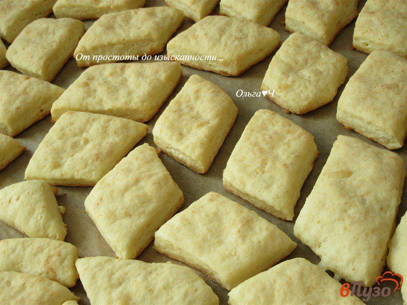 Фото приготовление рецепта: Творожное печенье с сыром шаг №7