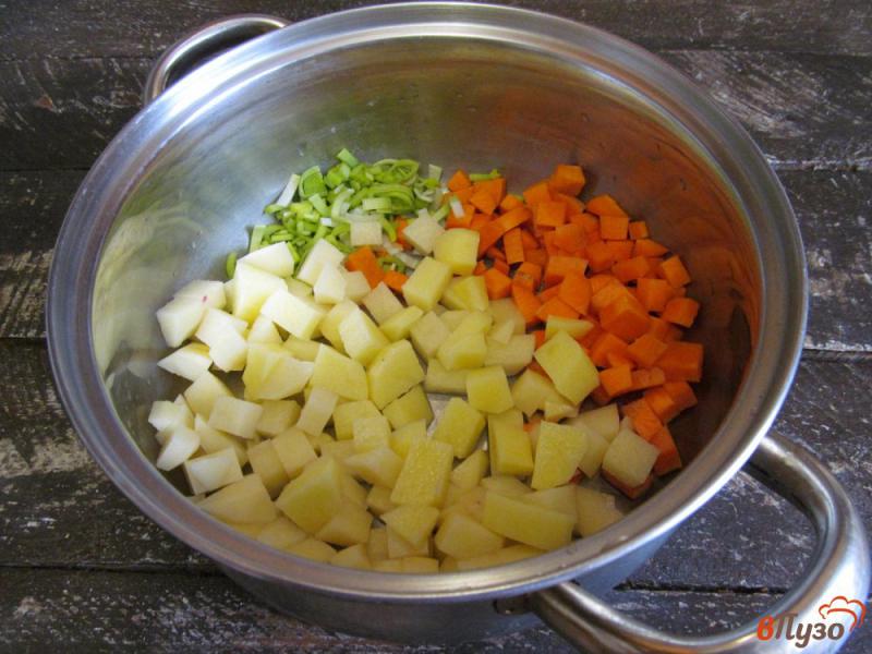 Фото приготовление рецепта: Овощной постный суп с рисом шаг №1