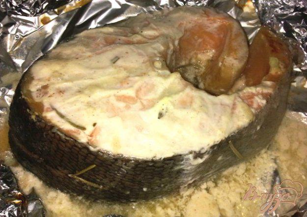 фото рецепта: Запеченный лосось в кефирном маринаде