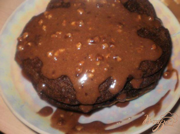 фото рецепта: Шоколадные блинчики с шоколадным соусом