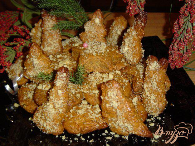 фото рецепта: Рождественское печенье с медом и орехами «Меломакарона»