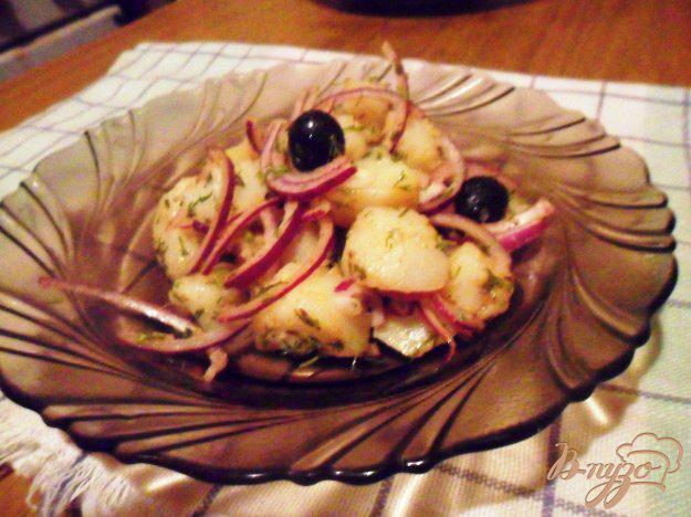фото рецепта: Марокканский картофельный салат с маслинами