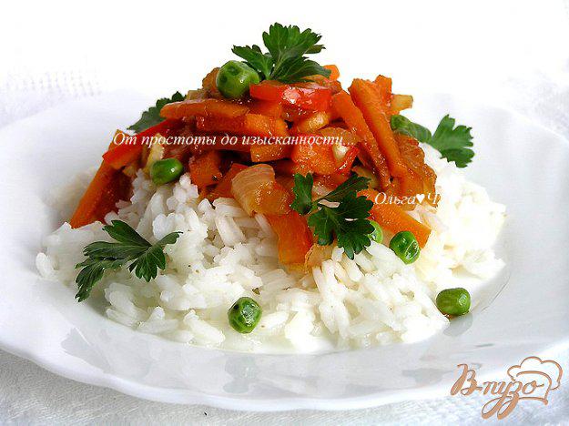 фото рецепта: Пряное овощное соте с рисом