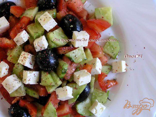 фото рецепта: Греческий салат с брынзой