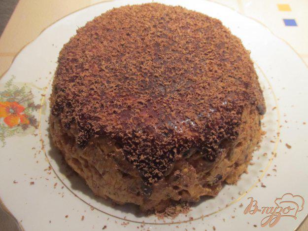 фото рецепта: Торт «Муравейник» в шоколадной глазури