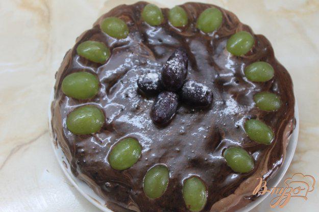 фото рецепта: Шоколадный торт с вареной сгущенкой и шоколадной глазурью