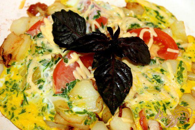 фото рецепта: Картофельный гарнир с куриным филе и спаржевой фасолью