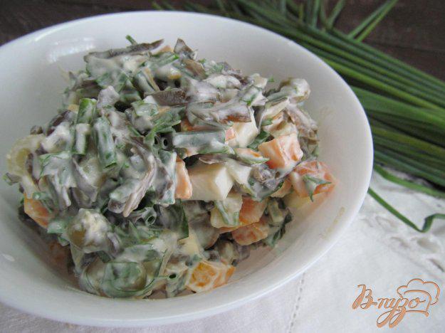 фото рецепта: Овощной салат с морской капустой