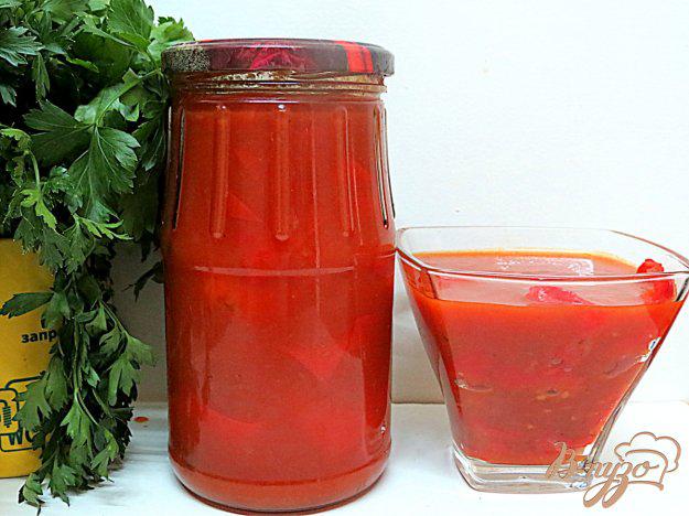 фото рецепта: Лечо с перцем и томатный пастой