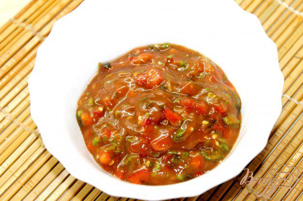 фото рецепта: Томатный соус с болгарским перцем к мясу